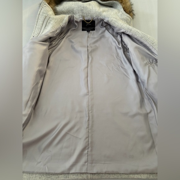 J. Crew Coat Wool Chateau Parka Gray Hooded Italian Stadium Cloth NELLO GORI 2 - Picture 10 of 16